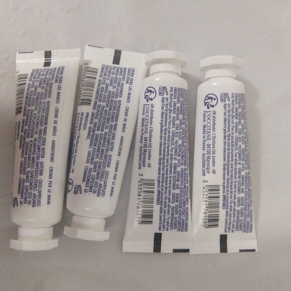 L'Occitane 20% Shea Butter Hand Cream & 15% Foot Cream 10ml X 4 NEW - Picture 3 of 4